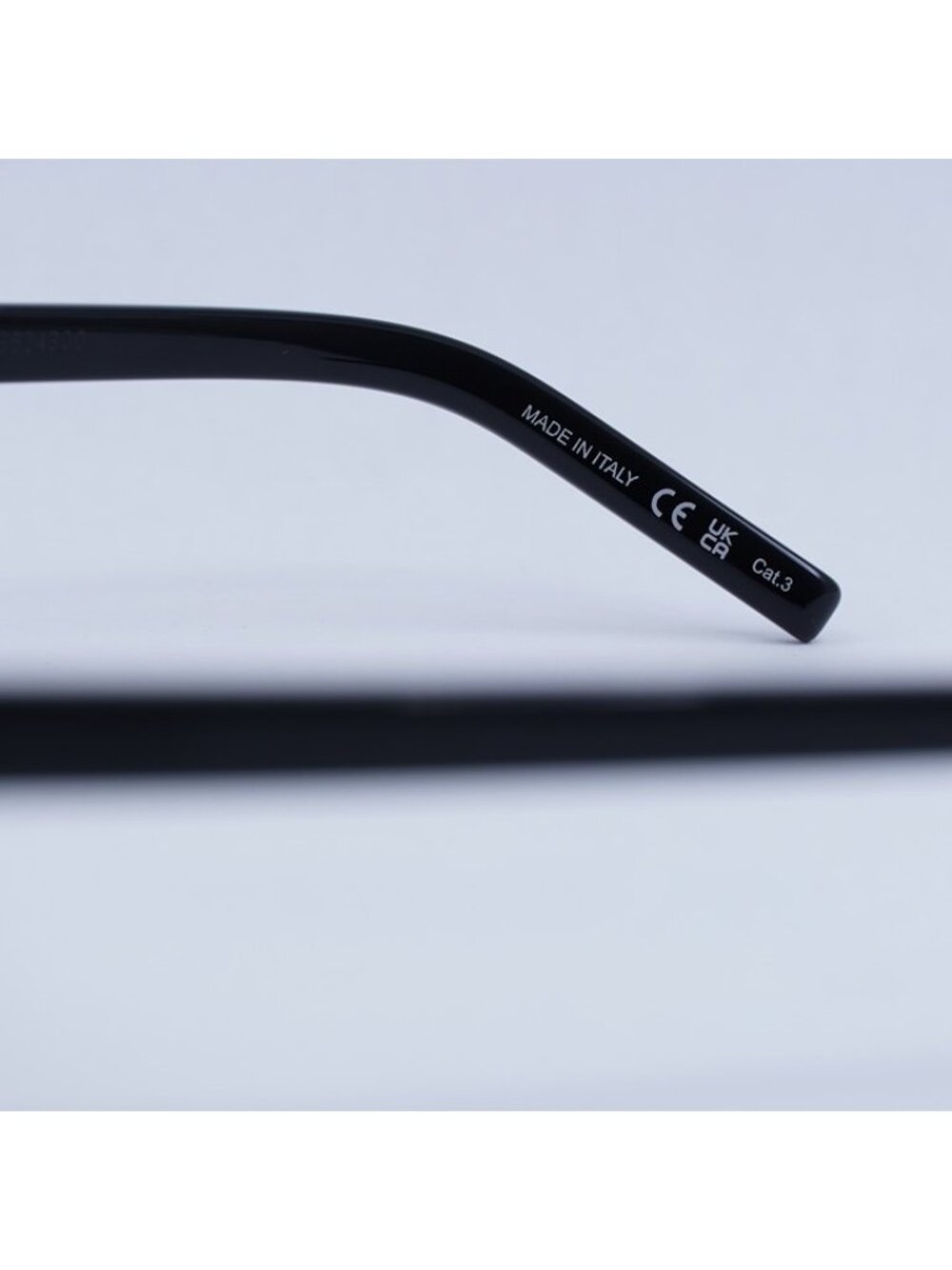 Saint Laurent SL563 001 Sunglasses Black Oval Frame, Black Lenses - Picture 8 of 10